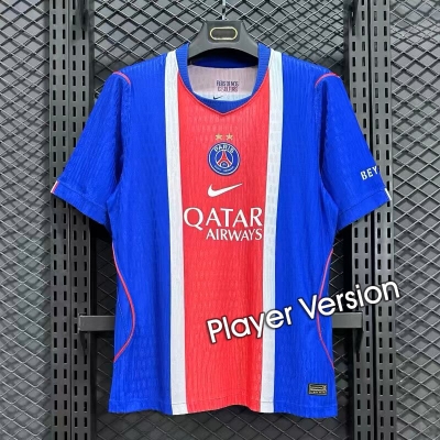 2627 Paris Home 2 stars Player Version Soccer Jersey